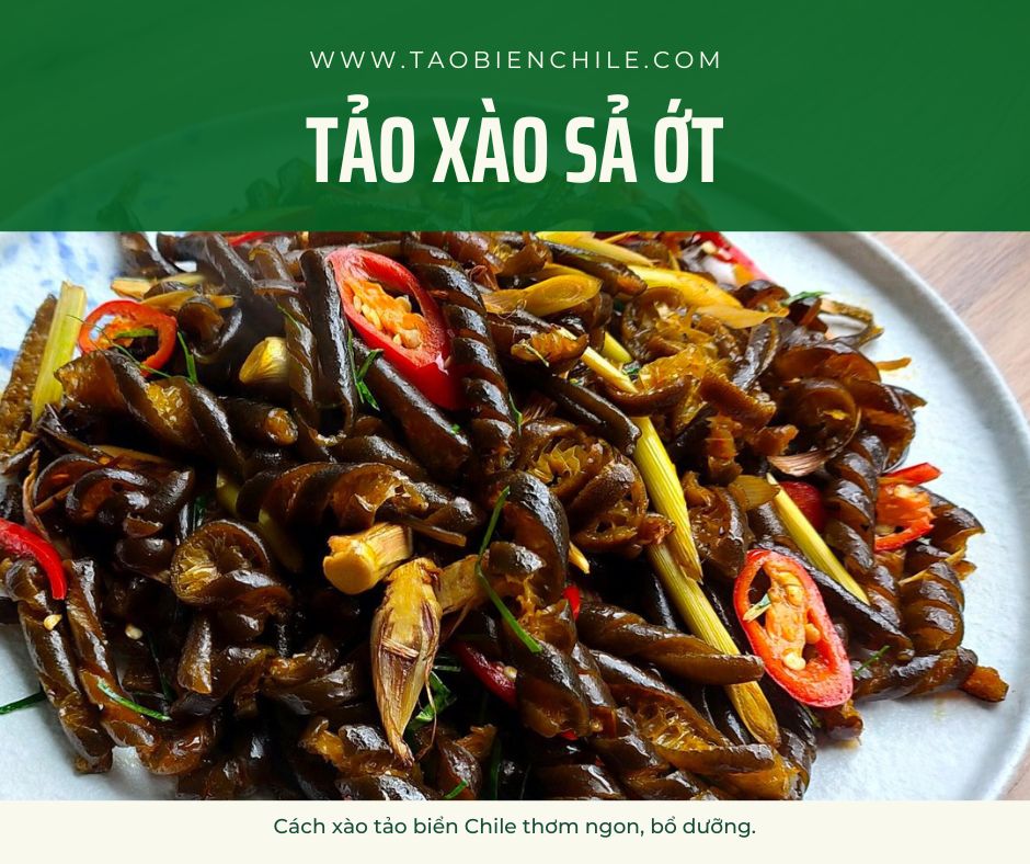 Tảo xào sả ớt