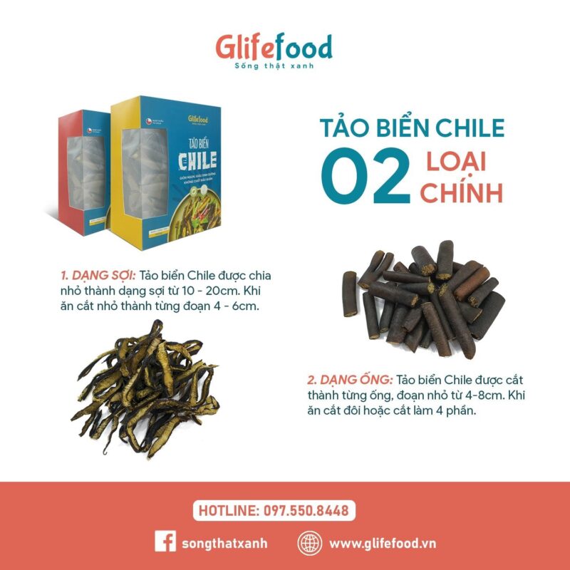 2 loại tảo Chile Glifefood
