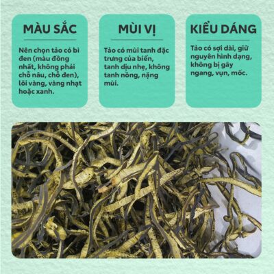 Tiêu chí nhận biết Tảo Chile ngon.